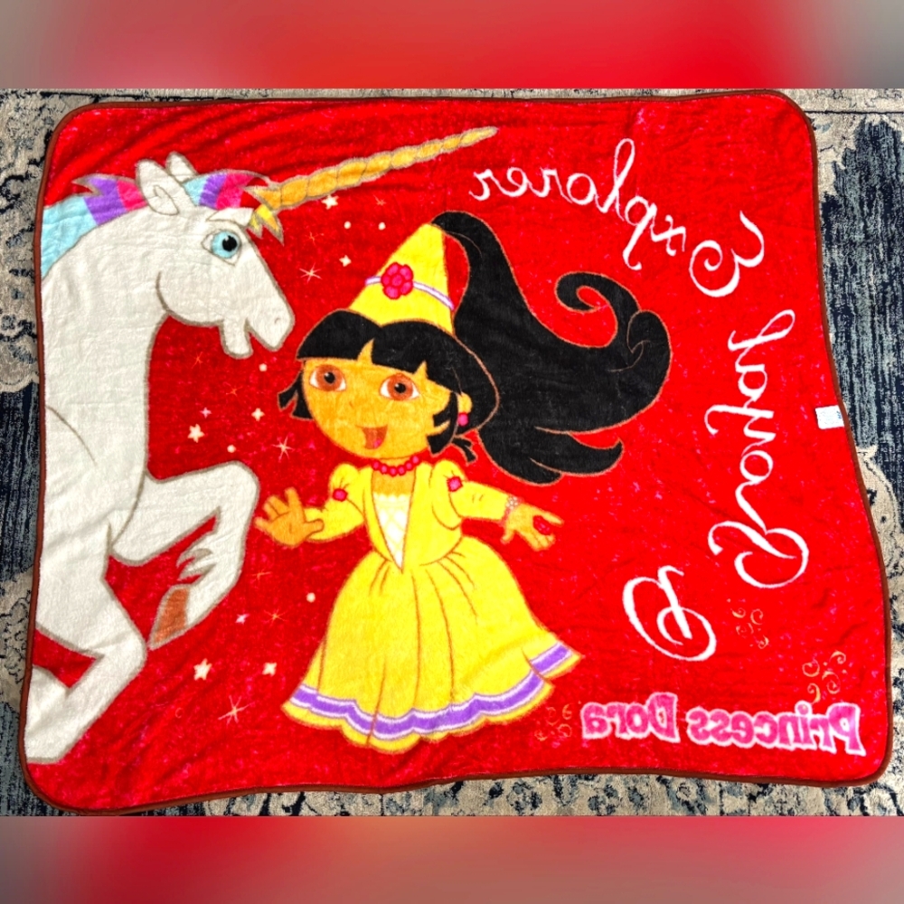 Rare! Nick Jr Princess Dora “I Royal Explorer” Blanket
